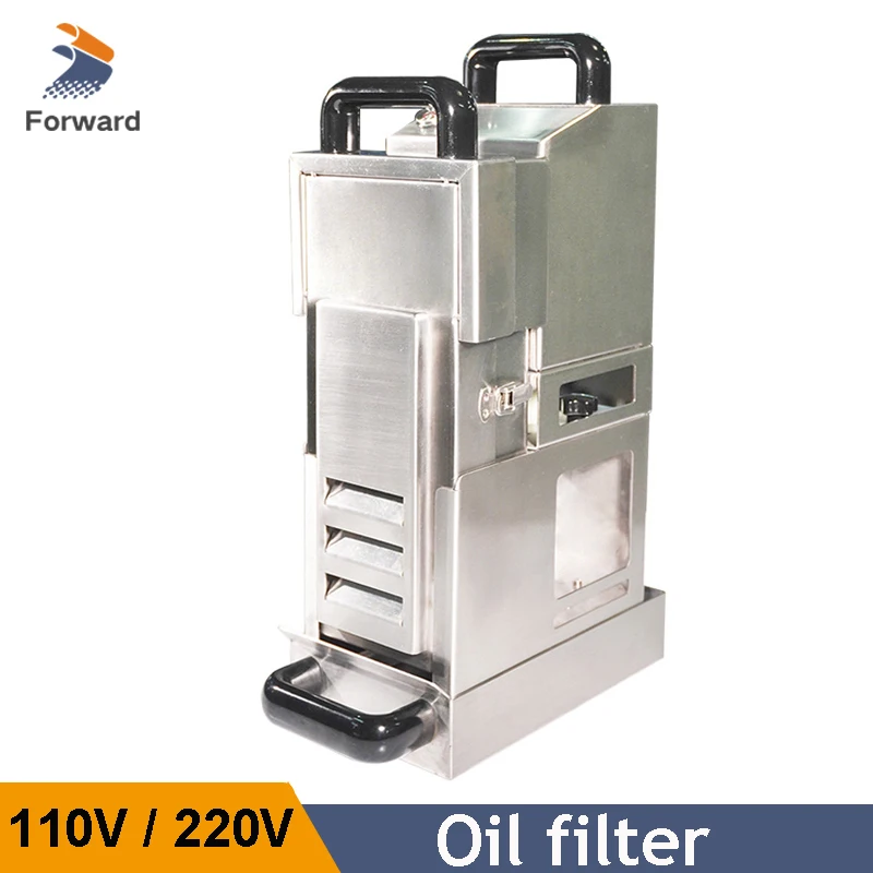 Braten Edelstahl Olivenöl Filter Maschine Speiseöl Filter Refiner Maschine Restaurant Küche Kochen