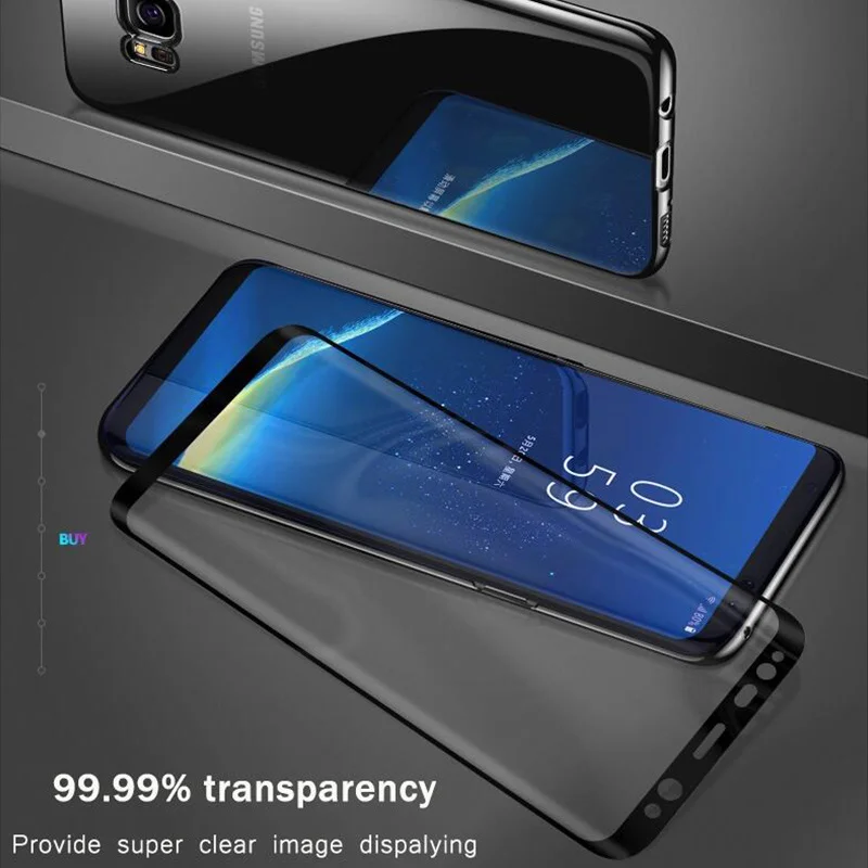 6D Full Curved 5D Tempered Glass For Samsung Galaxy S8 S9 3D Screen Protector Film S6 S7 Edge A6 A8 Plus Cover Case