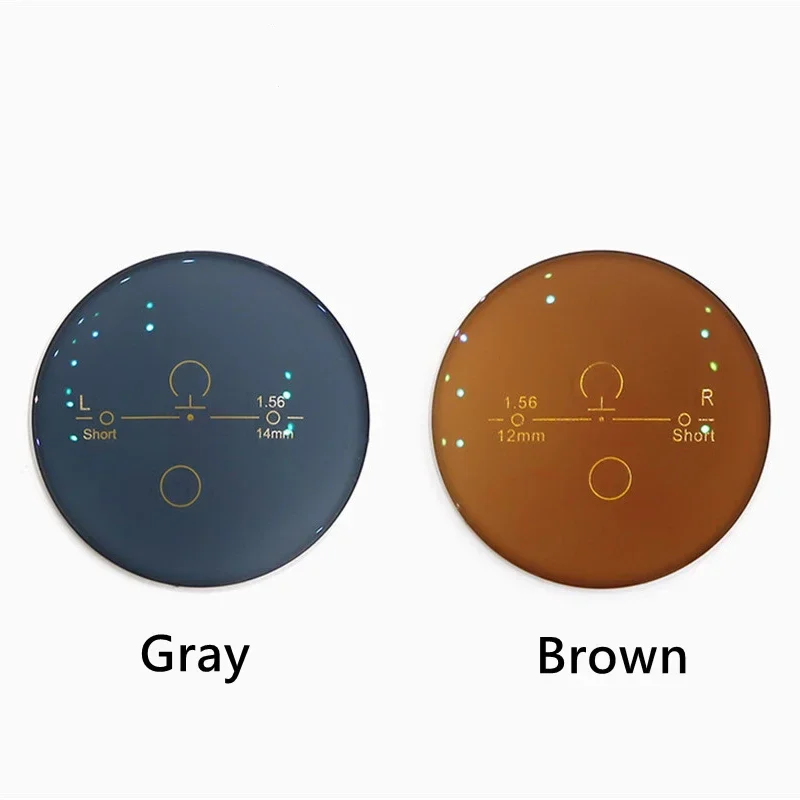 1.61 MR-8 ウルトラタフ HD 非球面アンチブルーライトフォトクロミックリムレスメガネ累進多焦点レンズ 1 ペア