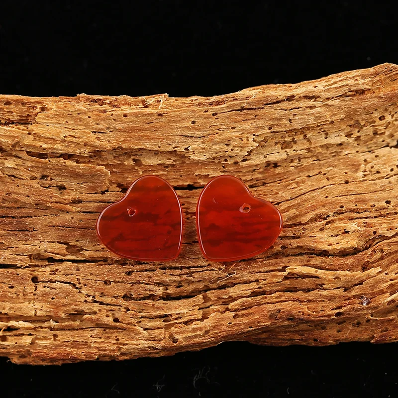 B&F Red Agate  Earring Beads for Jewelry Making, Handmade Natural stones beads, Stones for jewelry Making Supplies