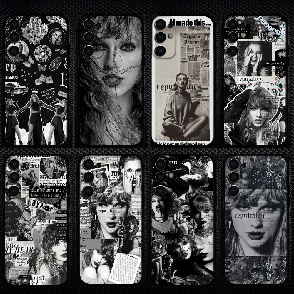 

Singer T-taylors-S-swifts Phone Case For Samsung S25,S24,S21,S22,S23,S30,Ultra,S20,Plus,Fe,Lite,Note,10,9,5G Black Cover