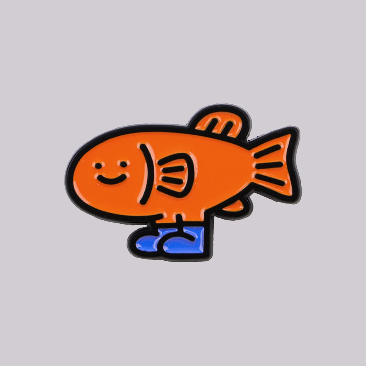 Niedliche Fisch-Emaille-Anstecknadel Cartoon-Brosche Anstecknadeln Abzeichen für Rucksack Kleidung Accessoires Lustiger Schmuck Freundesgeschenke