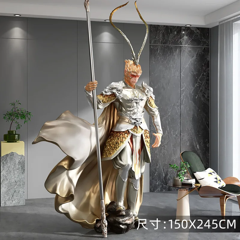 Raja Monyet Raja Monyet Ornamen Patung Lantai Besar Dou Victory Buddha Hotel Ornamen Selamat Datang Hadiah Pembukaan