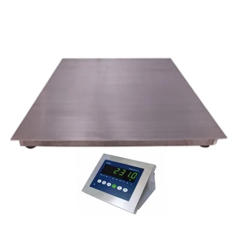 

Водонепроницаемый заводской электронный весовой мост, высокоточный 2T индикатор взвешивания из нержавеющей стали, промышленные напольные весы