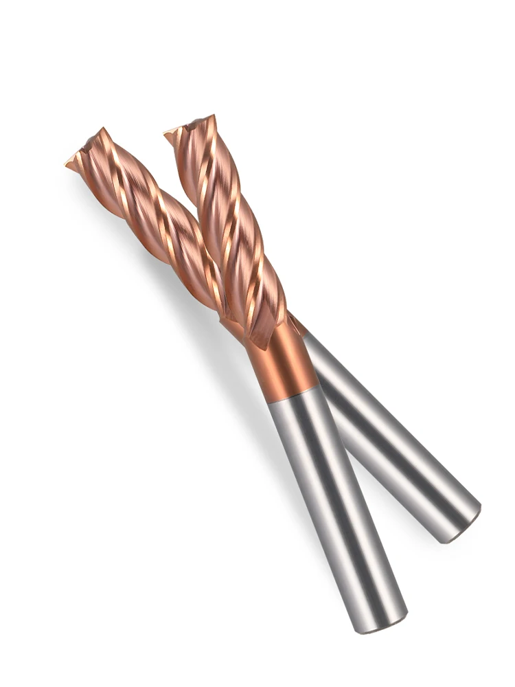 1 pz HRC55 1-20mm quattro flauti fresa in metallo duro integrale ALTiN Coat, frese CNC per il taglio di metalli 4mm 6mm 8mm 10mm 12mm