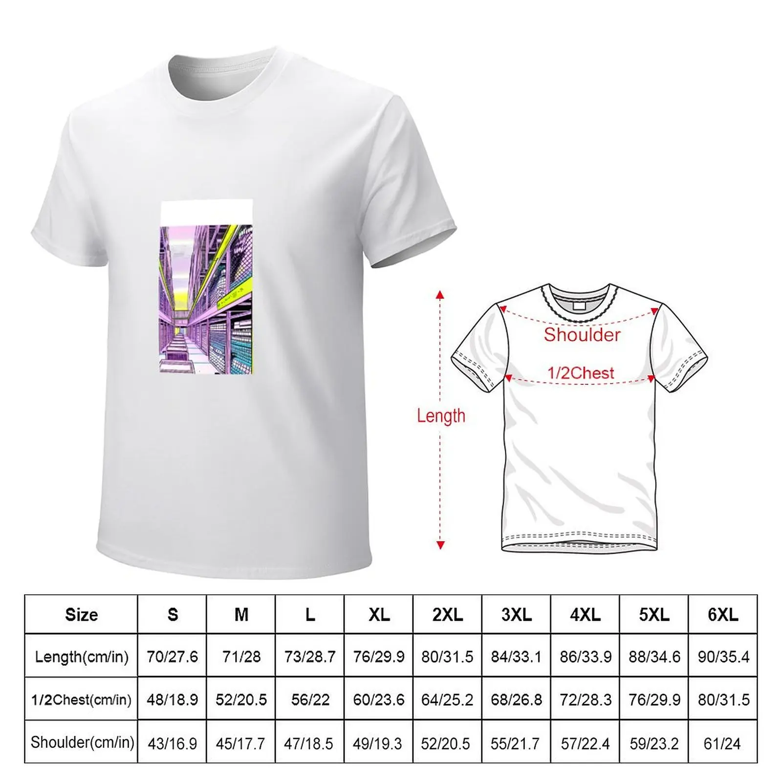 retro anime backroom image T-Shirt kawaii clothes for a boy Aesthetic clothing Short sleeve tee plain white t shirts men