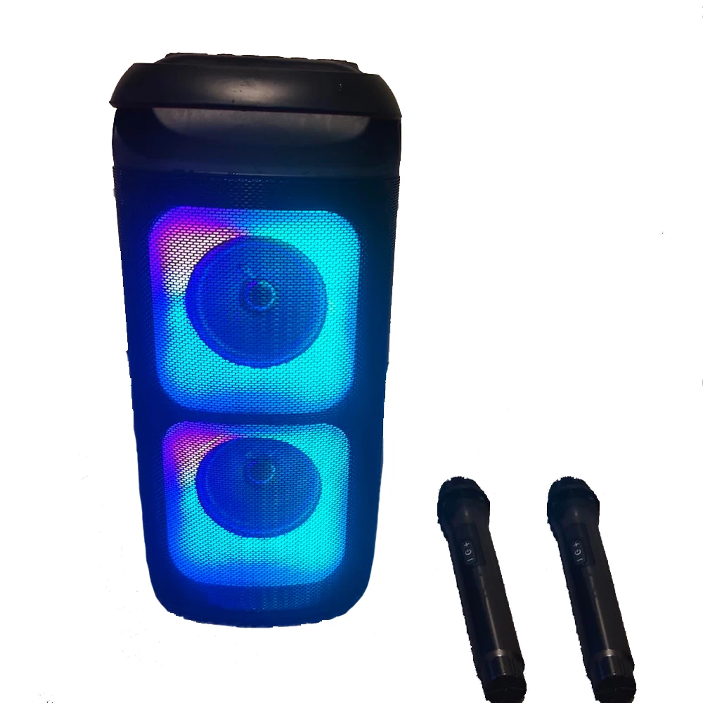 

T37 Large Bluetooth Speaker, Karaoke Machine with Two Microphones, Usb,Tf Card, Recording, with Tws, with Reverb Karaoke Speaker