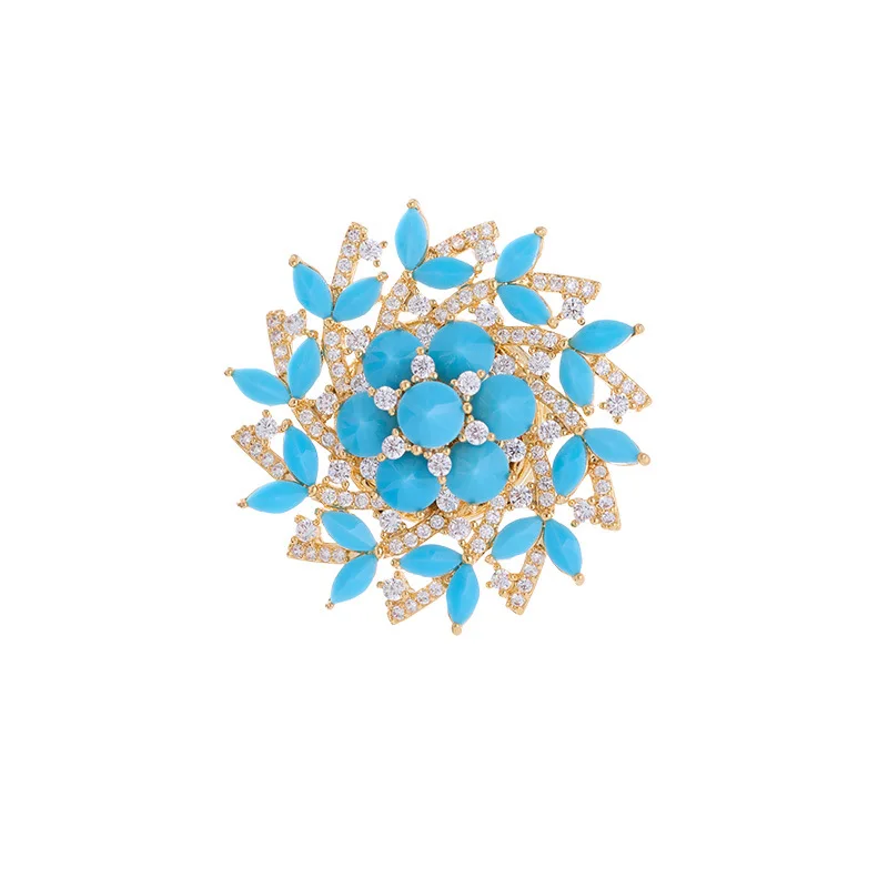 Роскошная брошь со снежинкой и магнитной застежкой для тяжелой промышленности, элегантная и популярная брошь-аксессуар для рубашки, новинка 2025 года