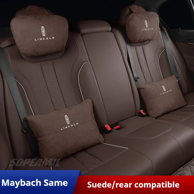 

For Lincoln Z Navigator Aviator Nautilus Corsair MKZ MKC MKX MKT Car Headrest Neck Support Seat Waist cushion Soft Neck Pillow