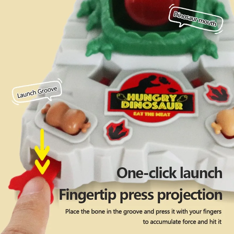 وحدة تحكم ألعاب رمي اللحوم على شكل ديناصور للأطفال للأولاد والبنات هدية تعليمية للتدريب على التفكير 3-14 ألعاب #4