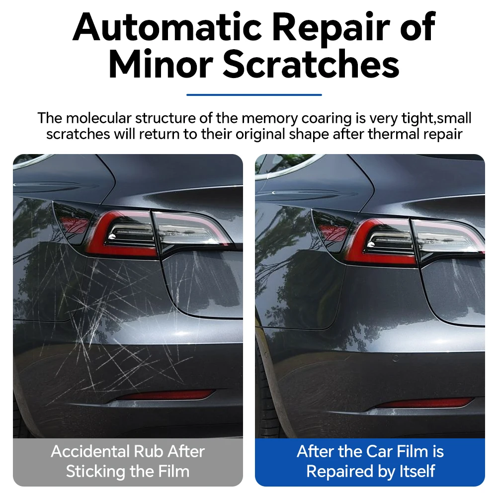 Pre-cut PPF Clear Bra For Tesla Model 3 2020-2023 TPU Car Paint Protection Film Anti-Scratch Cover Invisible Repairable Sticker