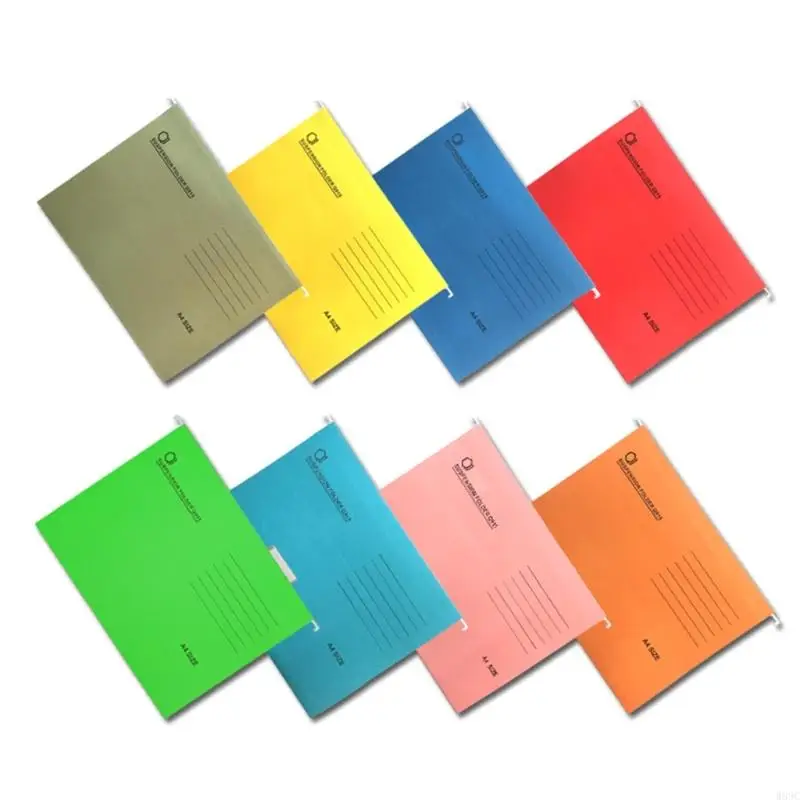 W89C 8PCS 탭이있는 문자 크기 서스펜션 파일, 파일 분류 파일 폴더 제출 캐비닛 HANING 파일 백