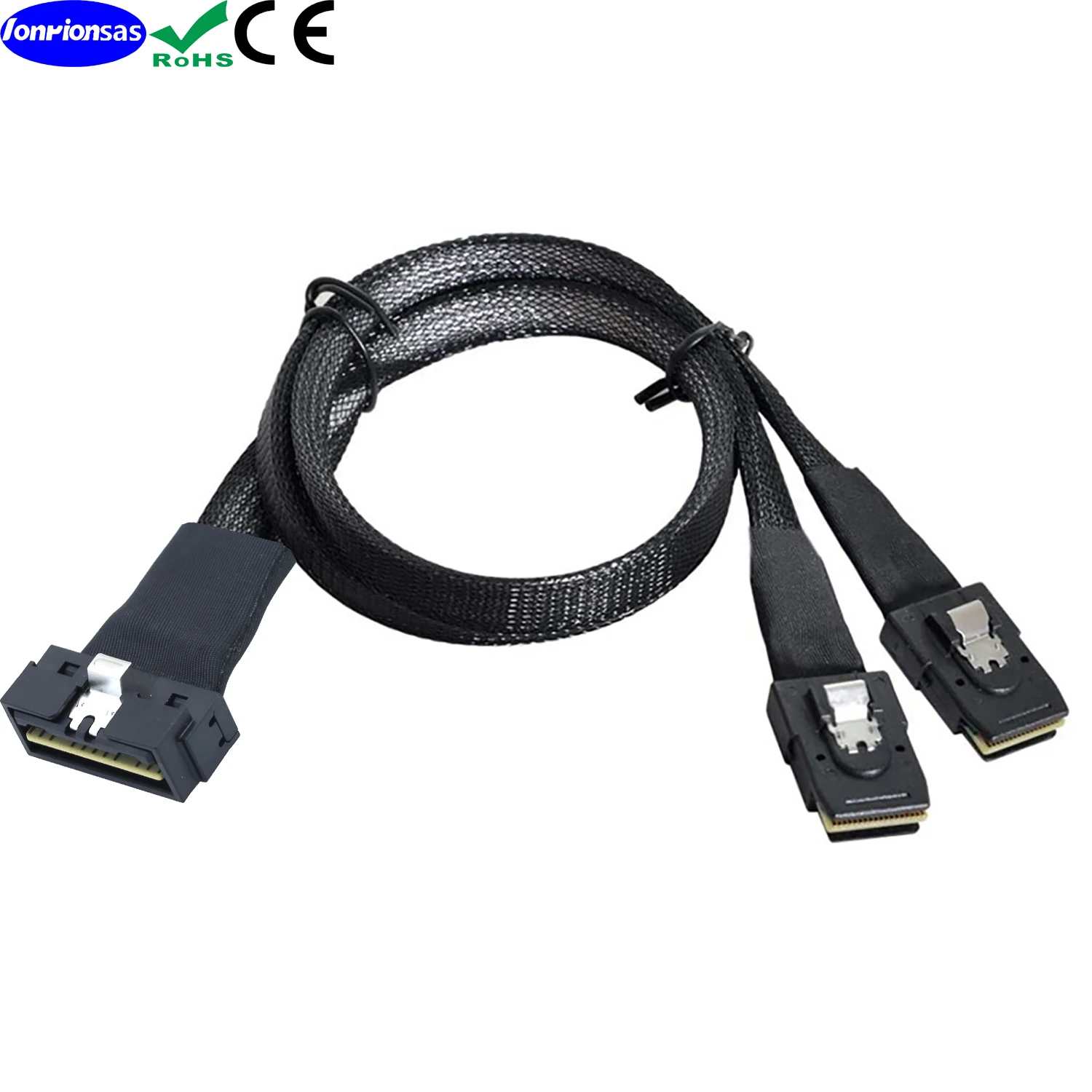 PCI-E Ultraport Slimline SAS 4.0 LP Low profile SFF-8654 8i 74pin  to 2X MINI SAS SFF-8087 36Pin Server internal connection