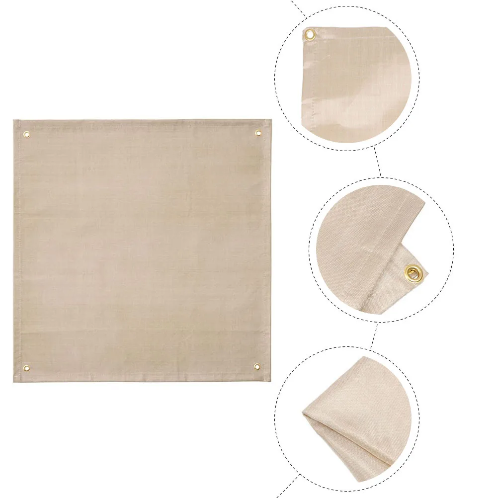 Estera aislante ignífuga, estufa ligera plegable para exteriores, para barbacoa, Camping, Picnic, fibra de vidrio resistente al calor, 1 ud.