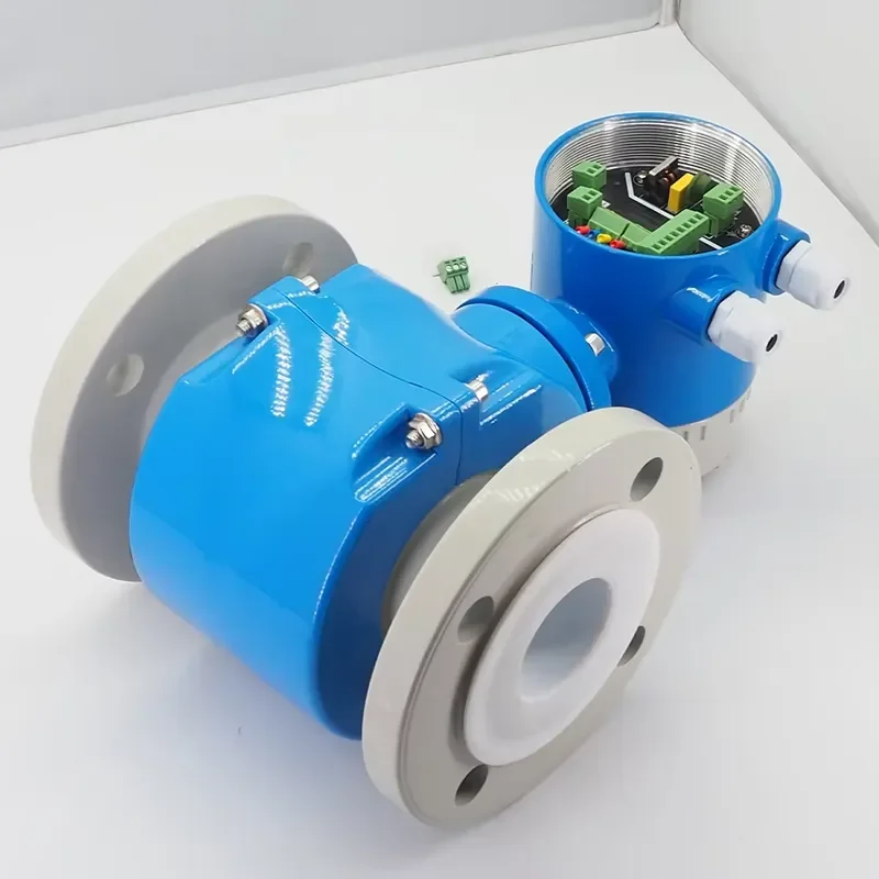 for Industrial Digital Electromagnetic Flow Meter High Accuracy Stainless Steel Construction 1 Year Warranty Liquid