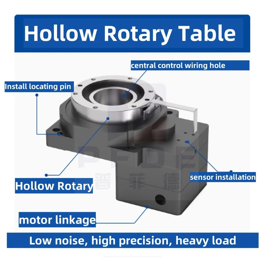 

ZCT060 Hollow Rotary Table CNC Turntable Electric Circular Positioner Rotating Actuator Indexing Disc Angle Adjustment Table