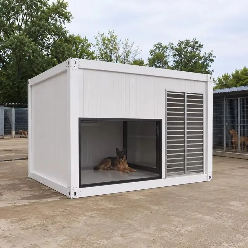 Wholesale Modular Prefabricated Kennel Pet Boarding Home Outdoor Container Hotel Thermal Insulation Portable Animal Shelter