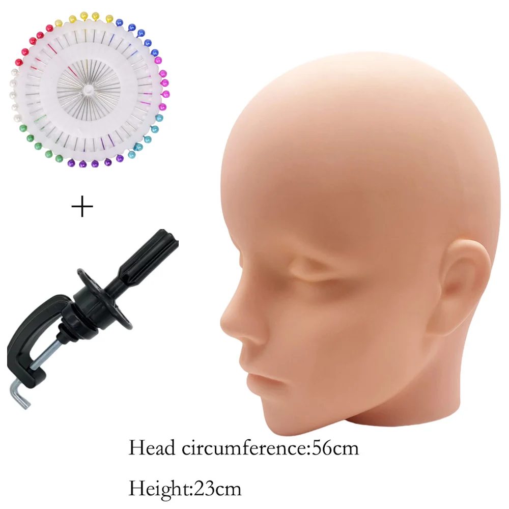 Wig Head Model Mannequin Dummy Wig Glasses Hat Display Stand Hair Mannequin Head Stand Holder Head Model Wig Display with Stand