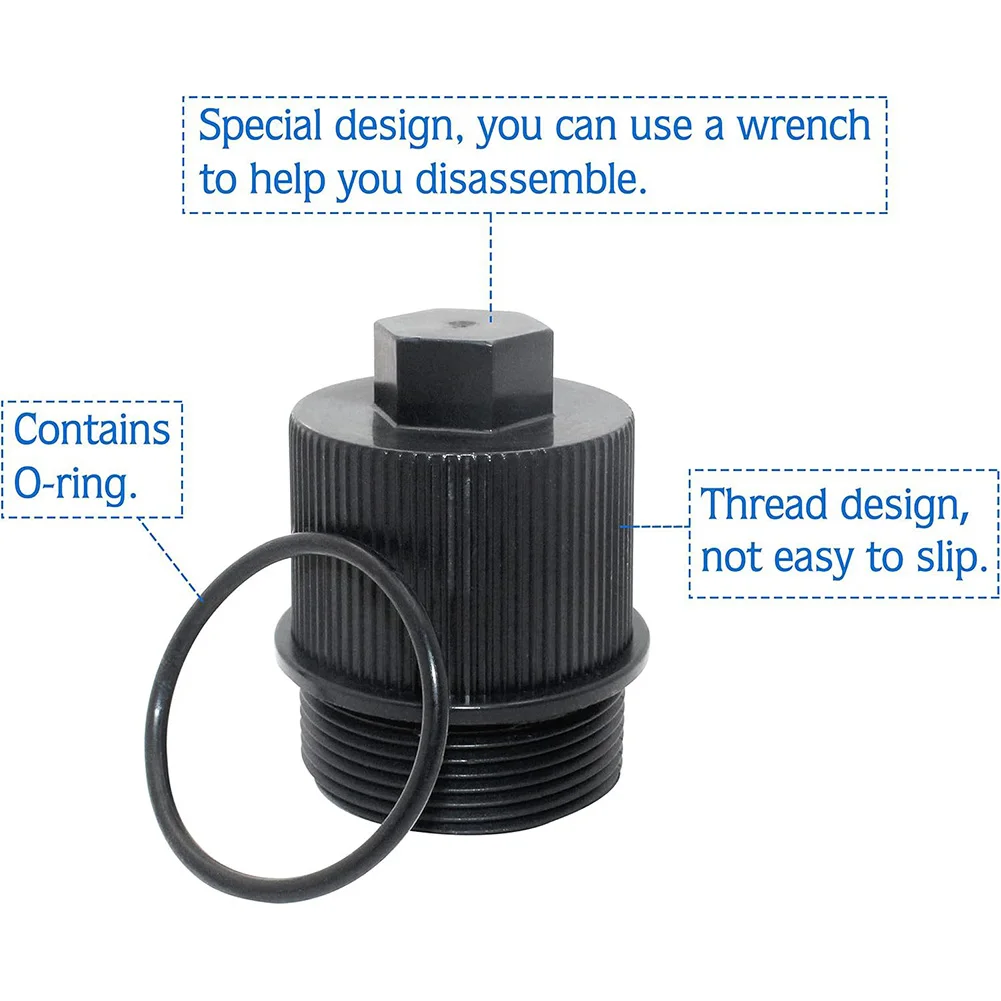 190030 Conjunto de tampa de drenagem com anel O Plugue de drenagem de piscina Conjunto de plugue de drenagem para Pentair Clean & Clear Plus FNS Plus Quad DE