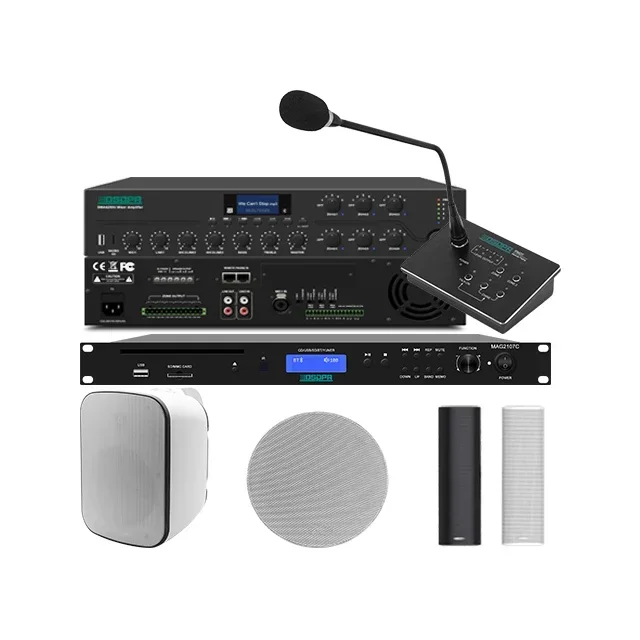 

Multi zone public address powered pa sound communication bell system for/restaurants/hotel/resort/office