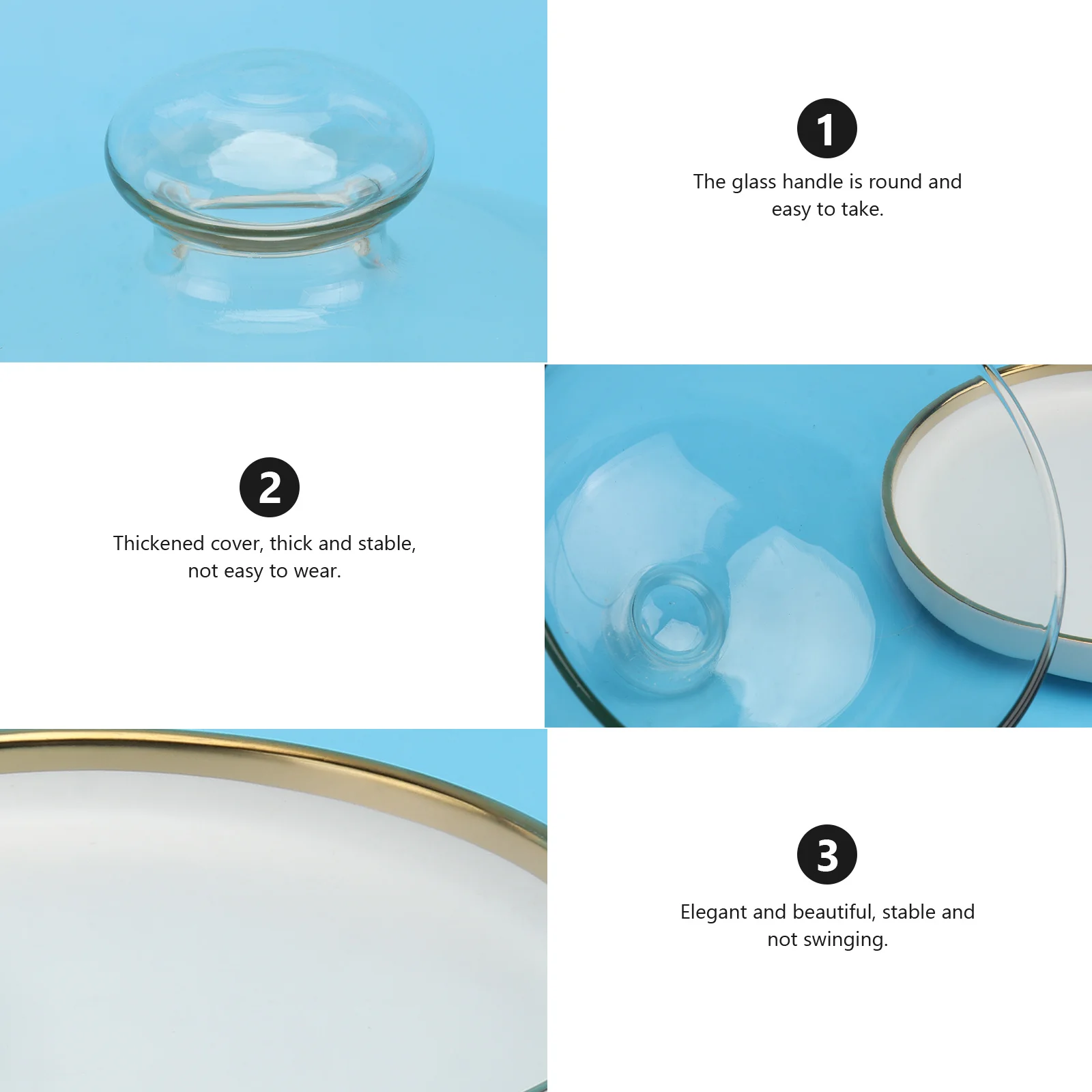 

1Set Cake Glass Cover Ceramic Tray Set Premium Transparent Food Cover for Dessert Bread Snacks Protection Outdoor Party Bbq