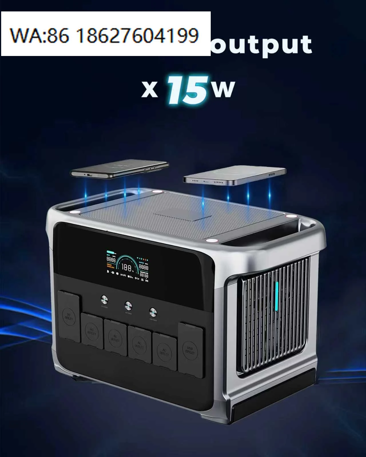 3000W Portable Generator Balcony Battery Solar Power Station 2KW 3KW With Solar Panel Home Outdoor Energy Supply