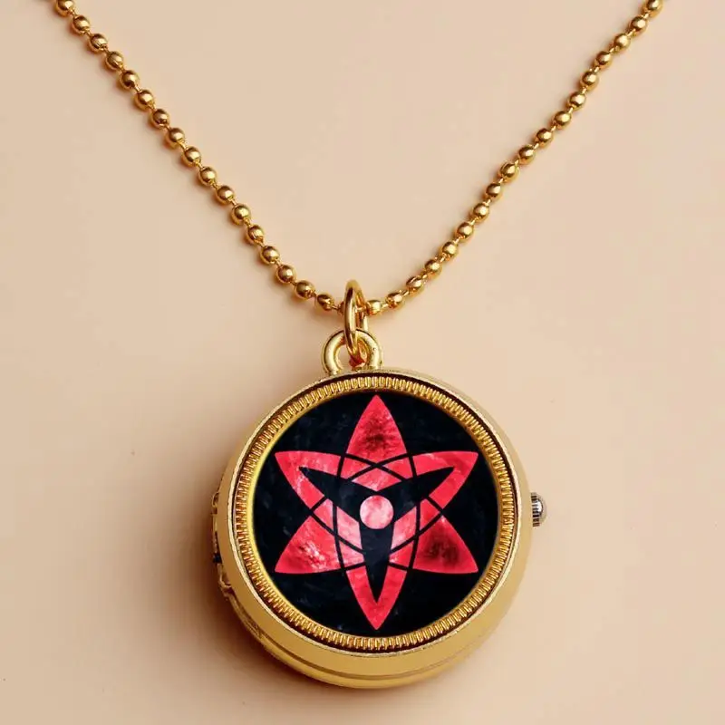 

Naruto Watch Necklace Decoration Creative Toy Animation Sharingan Student Gift Uzumaki Naruto Uchiha Sasuke Watch Holiday Gift