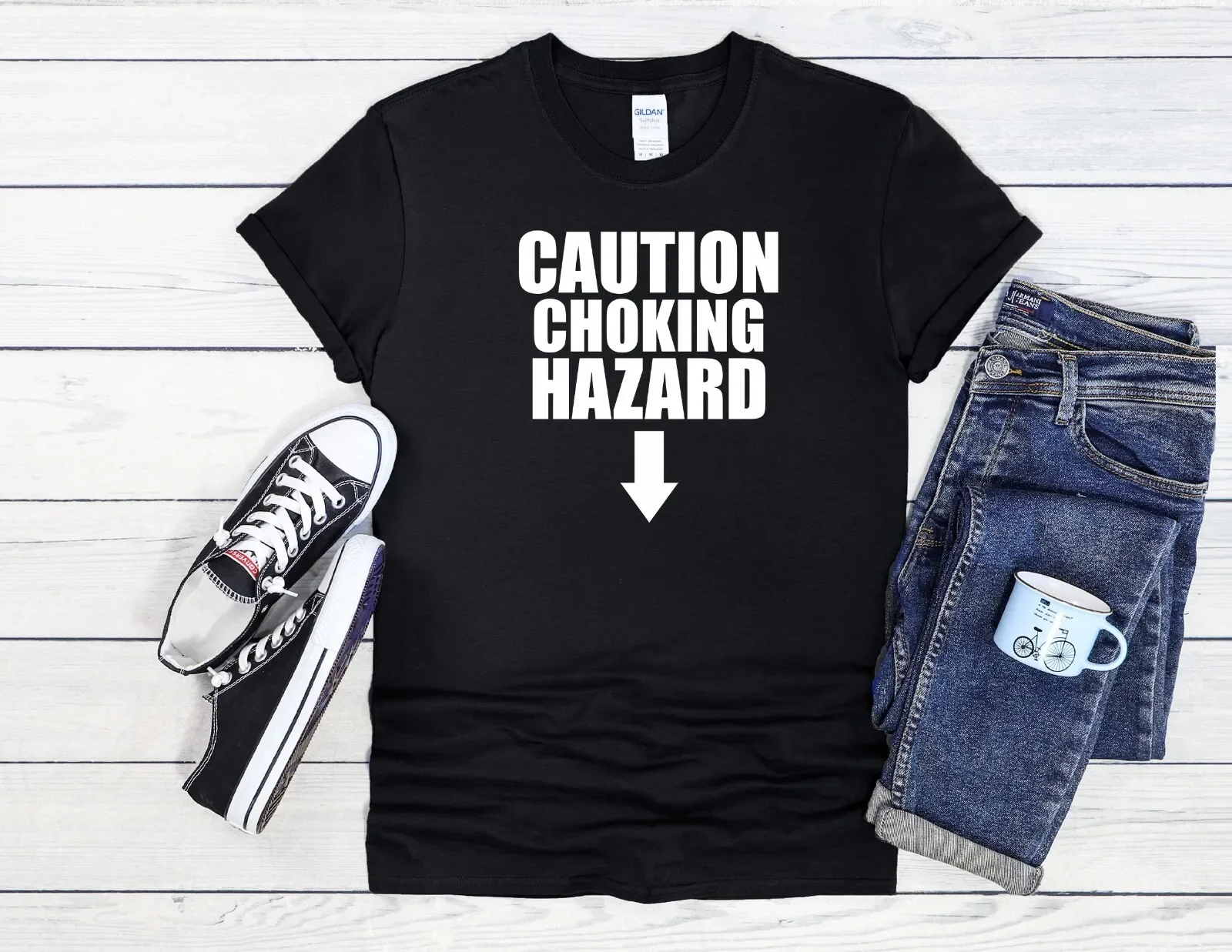 Caution Choking Hazard Funny Cool Men Women Unisex T Shirt Hoodie Baseball 3839
