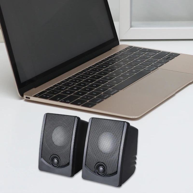 Altavoz práctico para PC escritorio, 2 uds., 3W, para salida sonido