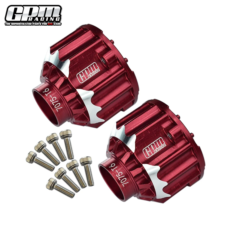 GPM Aluminum 7075-T6 Front+Rear Differential Case For TRAXXAS 1/5 4WD X-MAXX 6S/8S MONSTER TRUCK