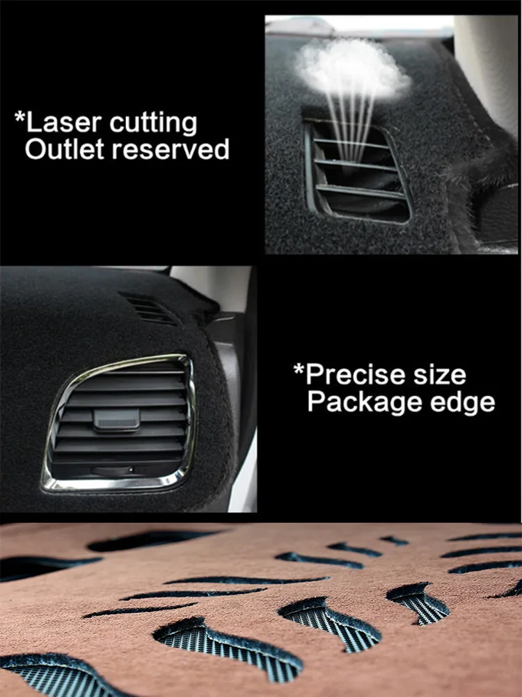 For Mitsubishi Attrage Dashmat Dash Mat Dashboard Cover Instrument Panel Sunscreen Pad Ornaments