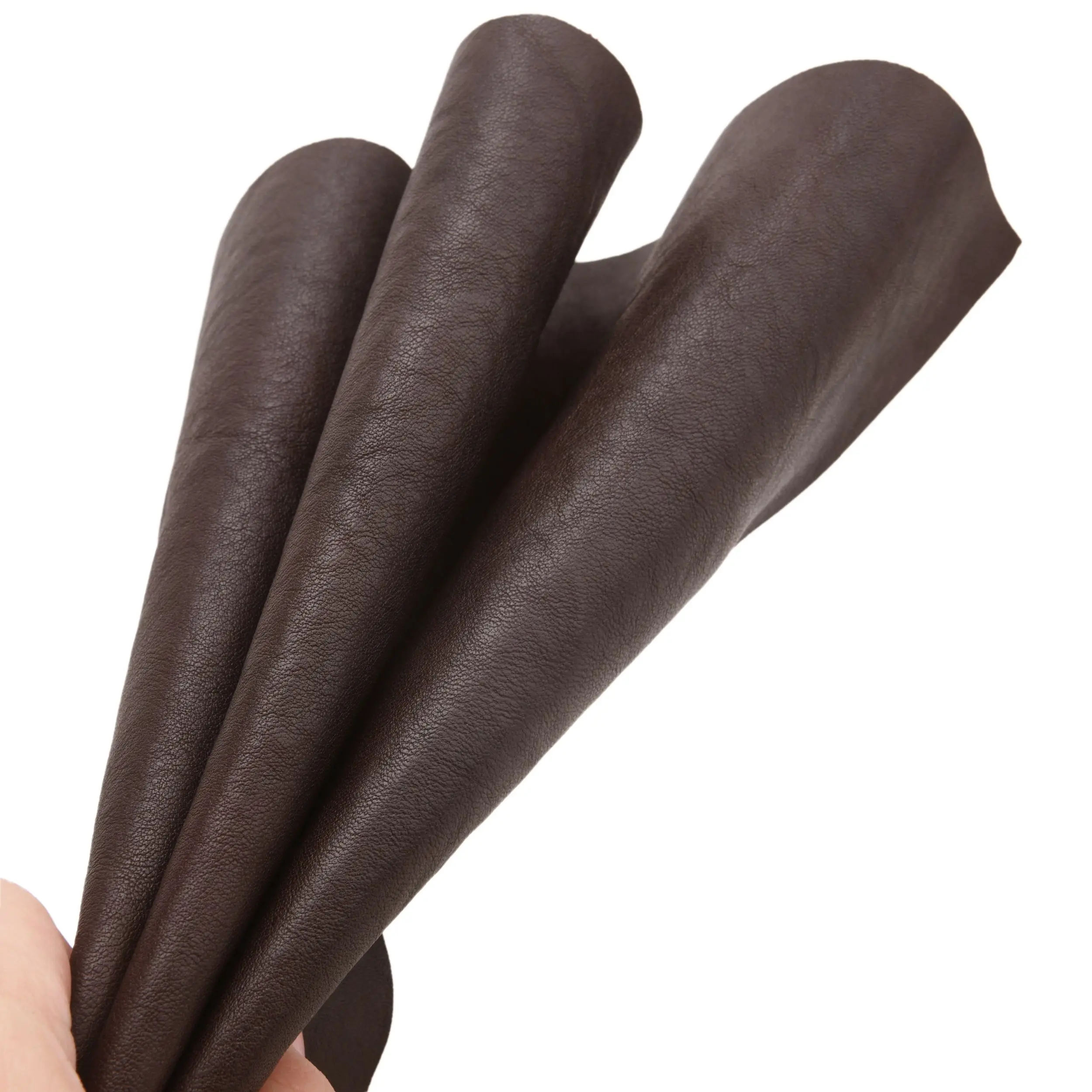 

Soft 2.0mm Cowhide Leather Tooling Leather Square Naturally Textured Leather in Black Brown Coffee Color