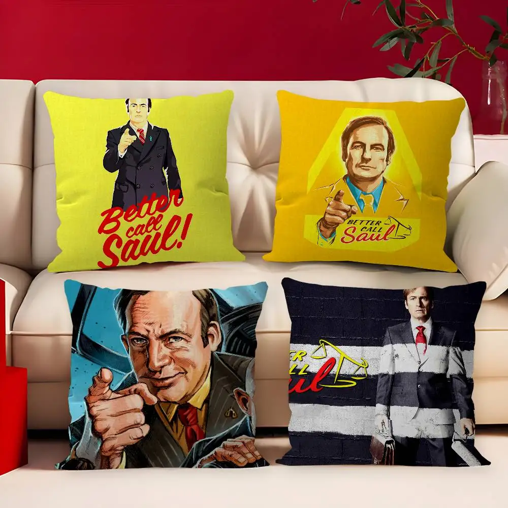 TV B-Better C-Call S-Saul Pillowcase toon Gift Cushion Cover Bedroom Home Sofa Chair Seat Decor pillow case