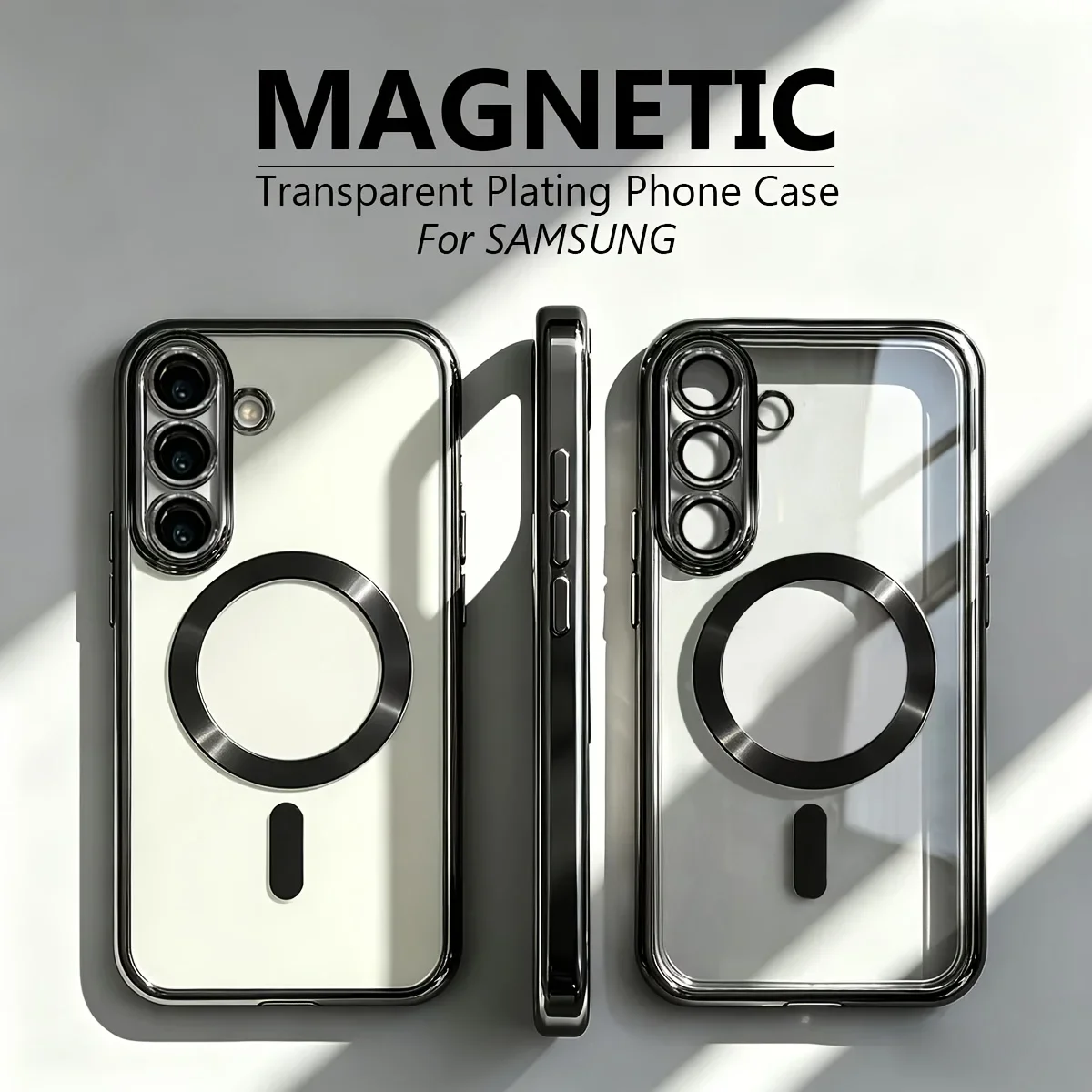 Luxuriöse Weiche TPU Magnetische Kabellose Ladehülle für Samsung Galaxy S21 S22 S25 S26 Ultra S23 S24 Plus FE mit Linsenschutz – Detail 14