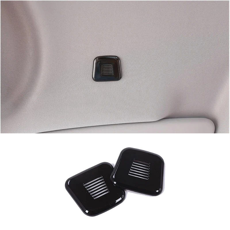 

For Alfa Romeo Giulia Tonale 2017-2020 ABS Black Car Roof Microphone Cover Trim Sticker Interior Car Accessories