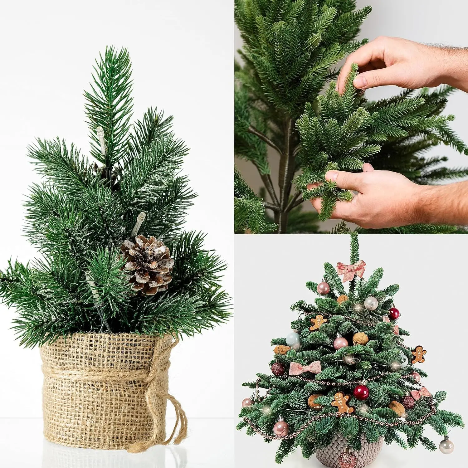 Christmas Artificial Pine Branches Fake Plant Pine Needles for Home Party Wreath DIY Xmas Tree Ornaments New Year Decor