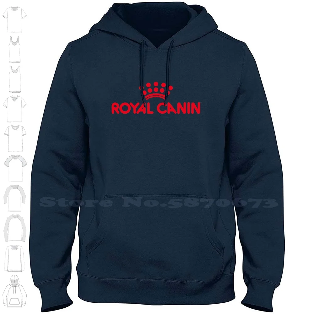 Royal Canin Logo Casual Clothing Sweatshirt 100% Cotton Graphic Hoodie