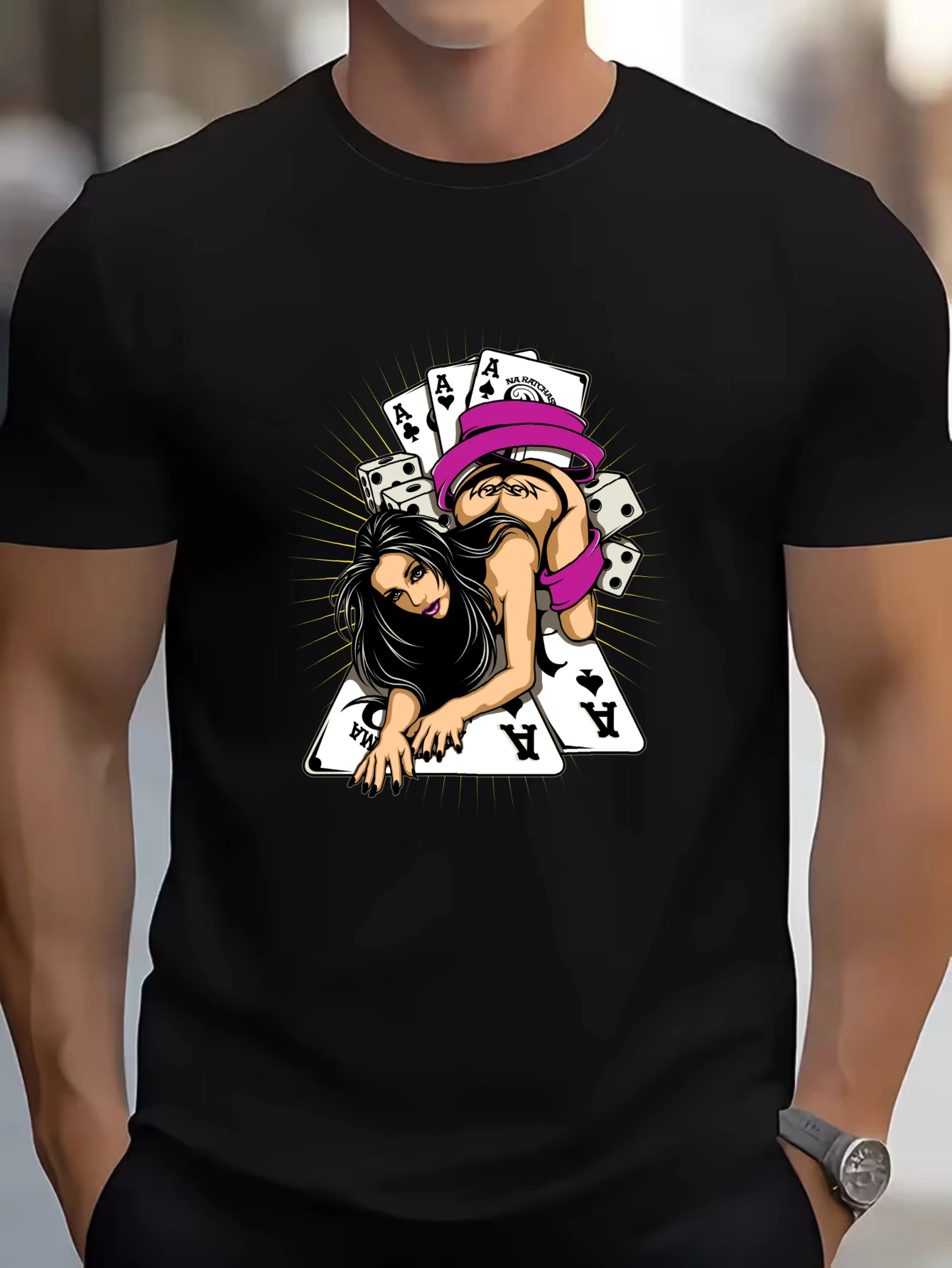 

Retro Octopus Monster Graphic T-Shirt for Men, Ocean Gothic Short Sleeve Tee, Sea Creature Print Tops