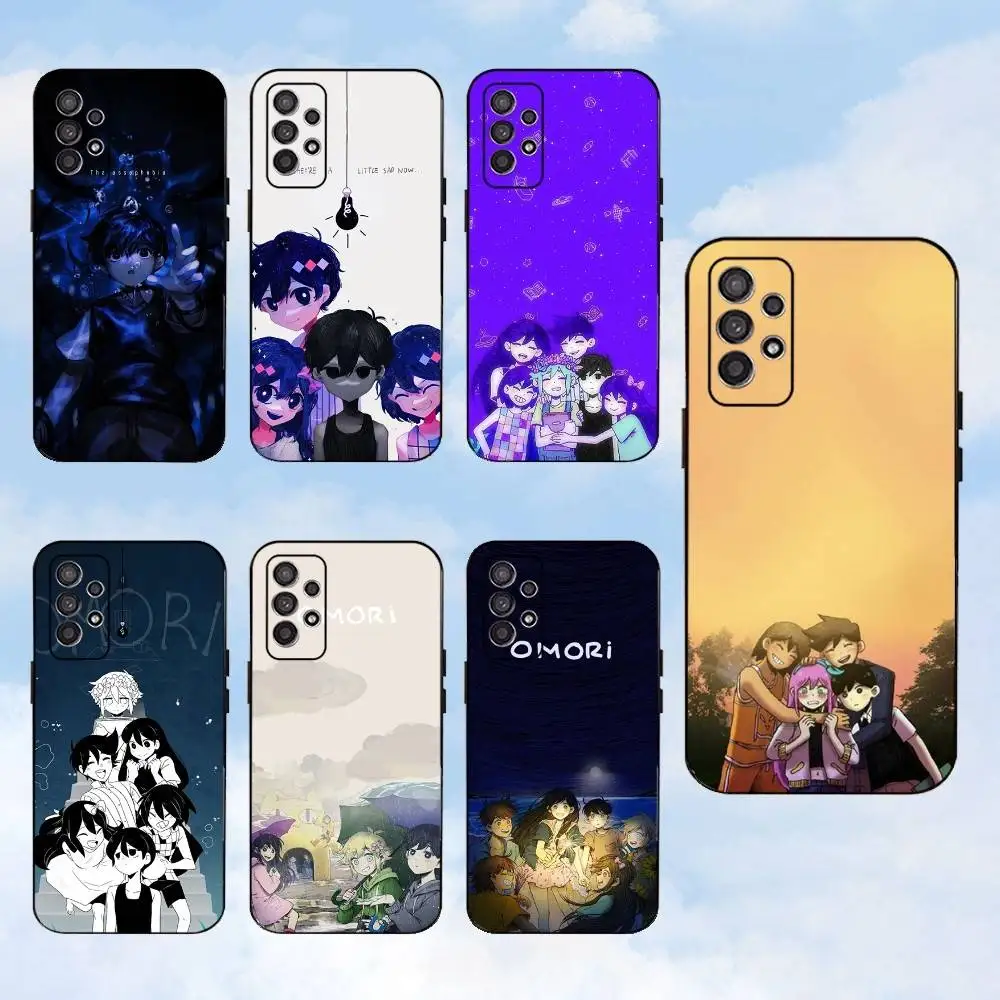 

Epc O-Omori cartoon Phone Case For Samsung S25,S24,S23,S22,S21,S20,S10,Ultra,Plus,Lite,FE,Soft Silicone Black Cover