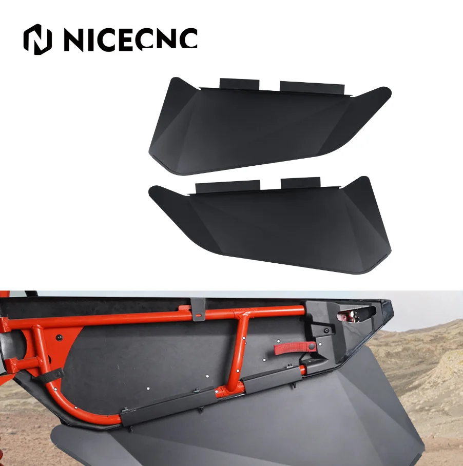 NICECNC Maverick X3 Lower Door Inserts Panels Billet-Auminum Frame Cover For Can-Am Maverick X3 2017-2023 2021 2020 2019 2018