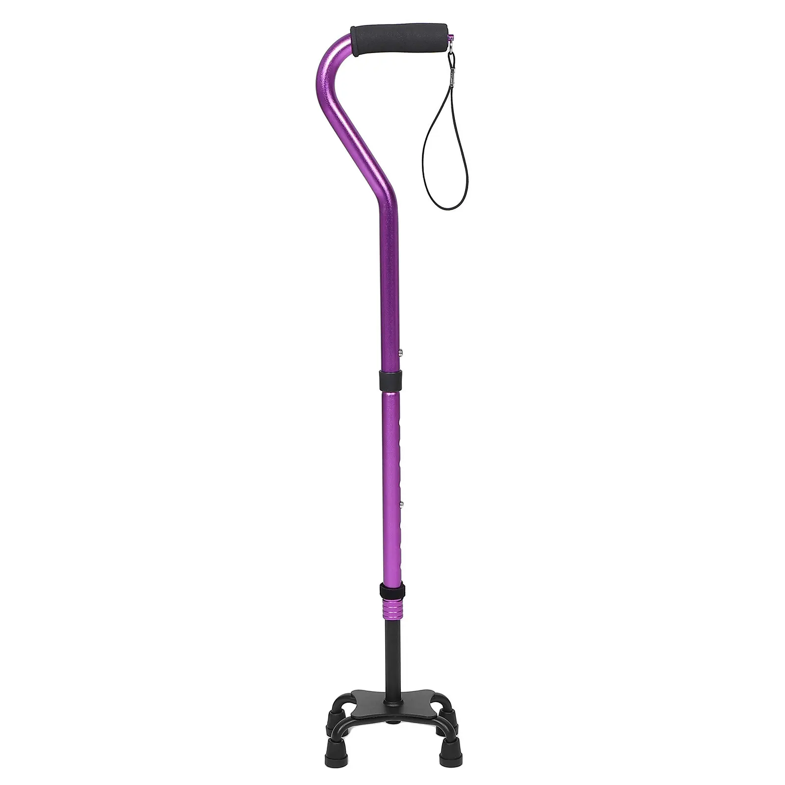 Lightweight Adjustable Telescopic Forearm Grip Cane for Elderly Women Men Foldable Walking Stick Extra Stability