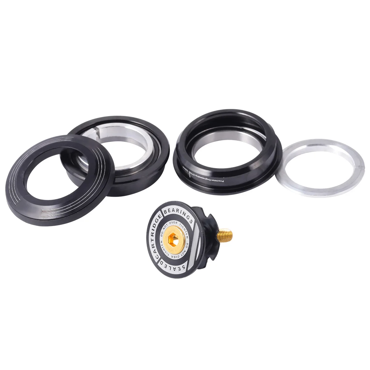 

Bicycle Bearings Wheel Bearing Replacement Headset Supplies Black Durable Lightweight Bike Accessories Professional Use