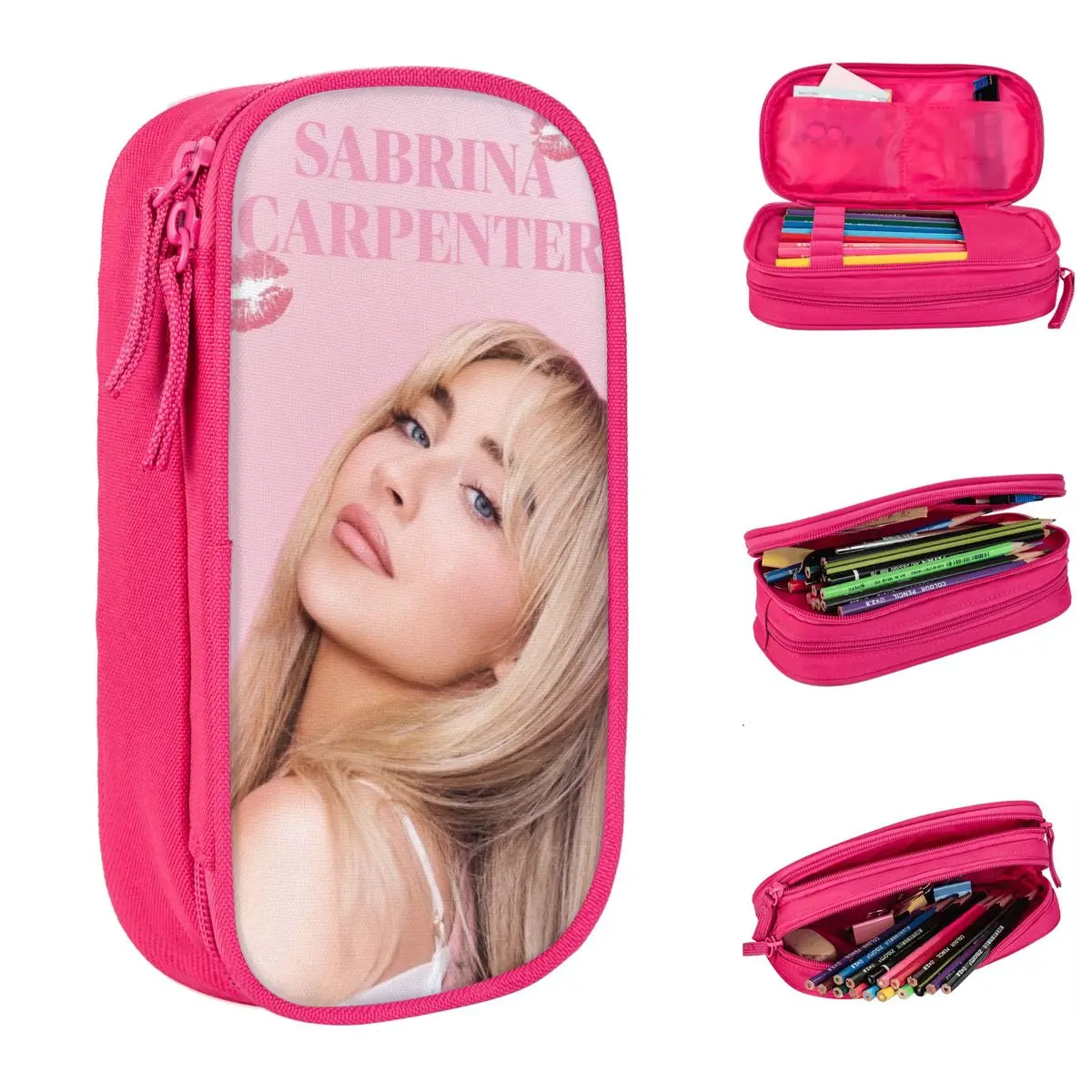 الإبداعية سابرينا نجار مقلمة مقلمة حامل قلم للطلاب أكياس تخزين كبيرة الطلاب الهدايا المدرسية القرطاسية #1
