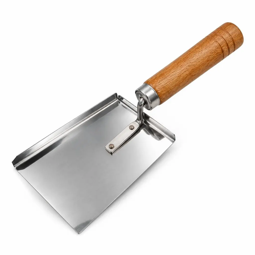 Stainless Steel Beehive Cleaning Shovel Wood Handle Hive Scraping Tool Portable Beekeeping Scraper Efficient Hive Cleaner Tool