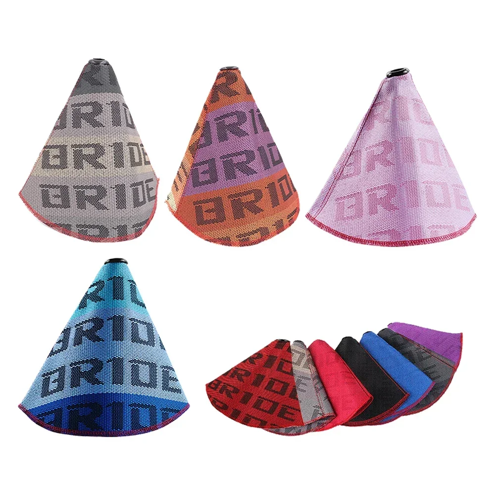 Racing Shift Knob Universal JDM Style Bride Shift Knob Boot Cover Collars High Quality Fabric Car Gear Shift Knob Boot