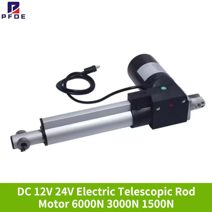 DC Linear Actuator 12V 24V DC Linear Motor Heavy Duty 6000N3000N1500N For Controller Home Use Sofa Recliner Lift Stroke 30MM50MM