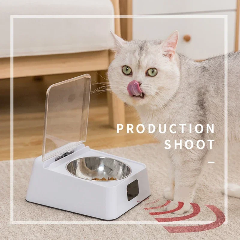 Automatic Pet Feeder Cat Bowl Pet Dog Food Feeder Infrared Sensor Pet Feeder Bowl Anti-mouse Moisture-Proof Cat Food Dispenser