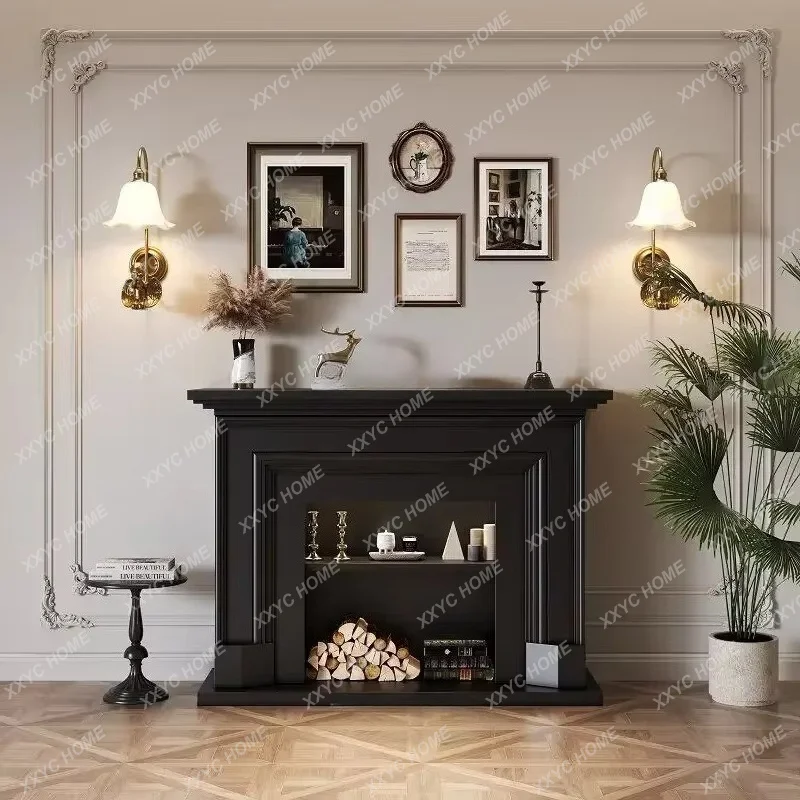 XX Cream wind fireplace modern simple living room decorative cabinet modern  mantel simulation idea fire fireplace