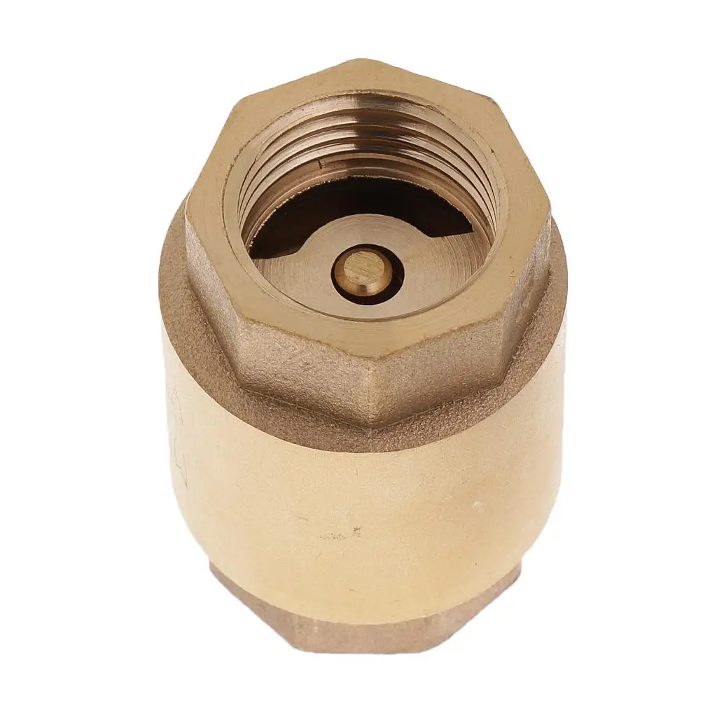Brass Check Valve DN15 In-line Spring Non Return Copper Flow Control Valve for Water Gas Pipeline