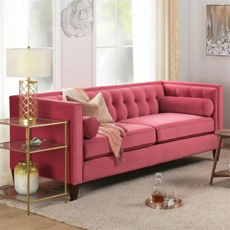 American light luxury three-person small apartment combination villa area beauty salon sofa